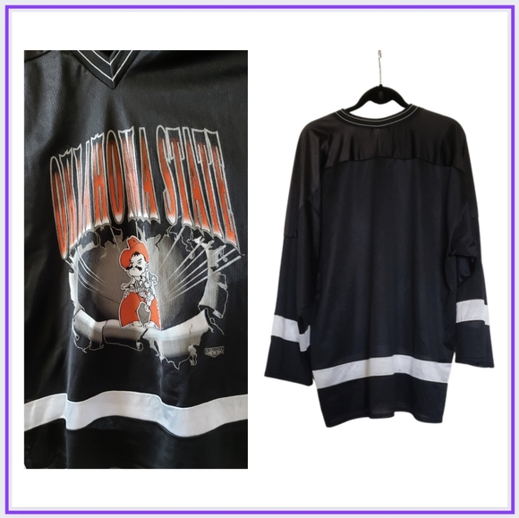 🔥VINTAGE~OKLAHOMA STATE JERSEY - Picture 2 of 3